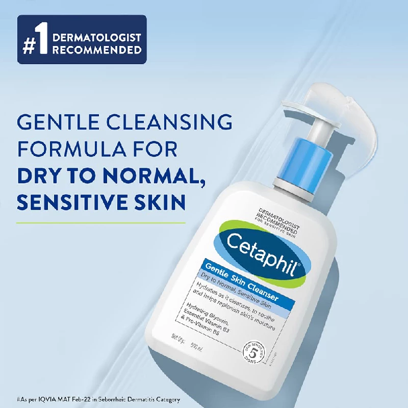 Cetaphil Gentle Skin Cleanser For Dry to Normal Sensitive Skin, 500 ml-3.webp